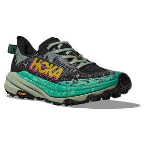 Hoka Shoes Speedgoat 6 Black Aloe Vera Sneakers